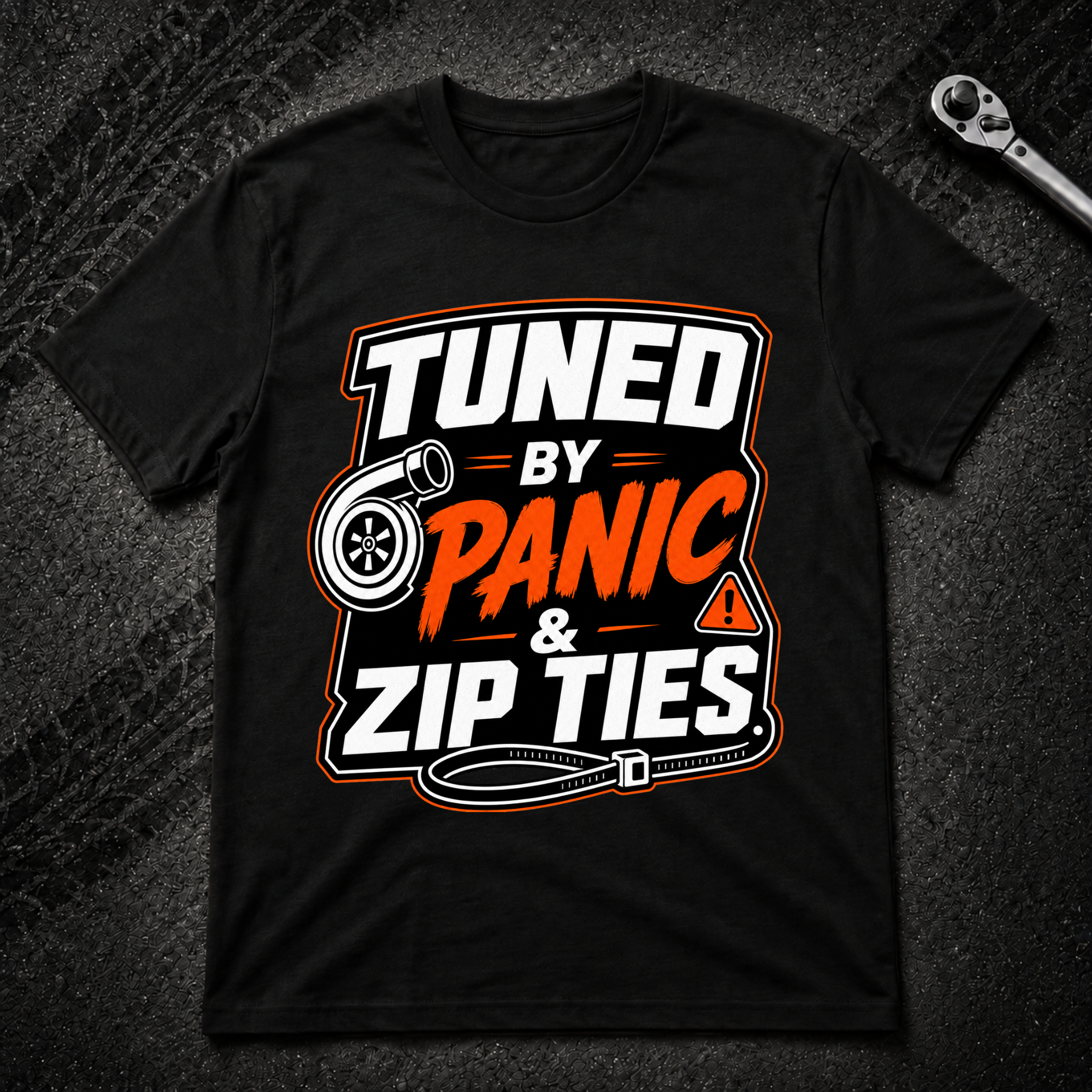 Tuned By Panic & Zip Ties T-Shirt