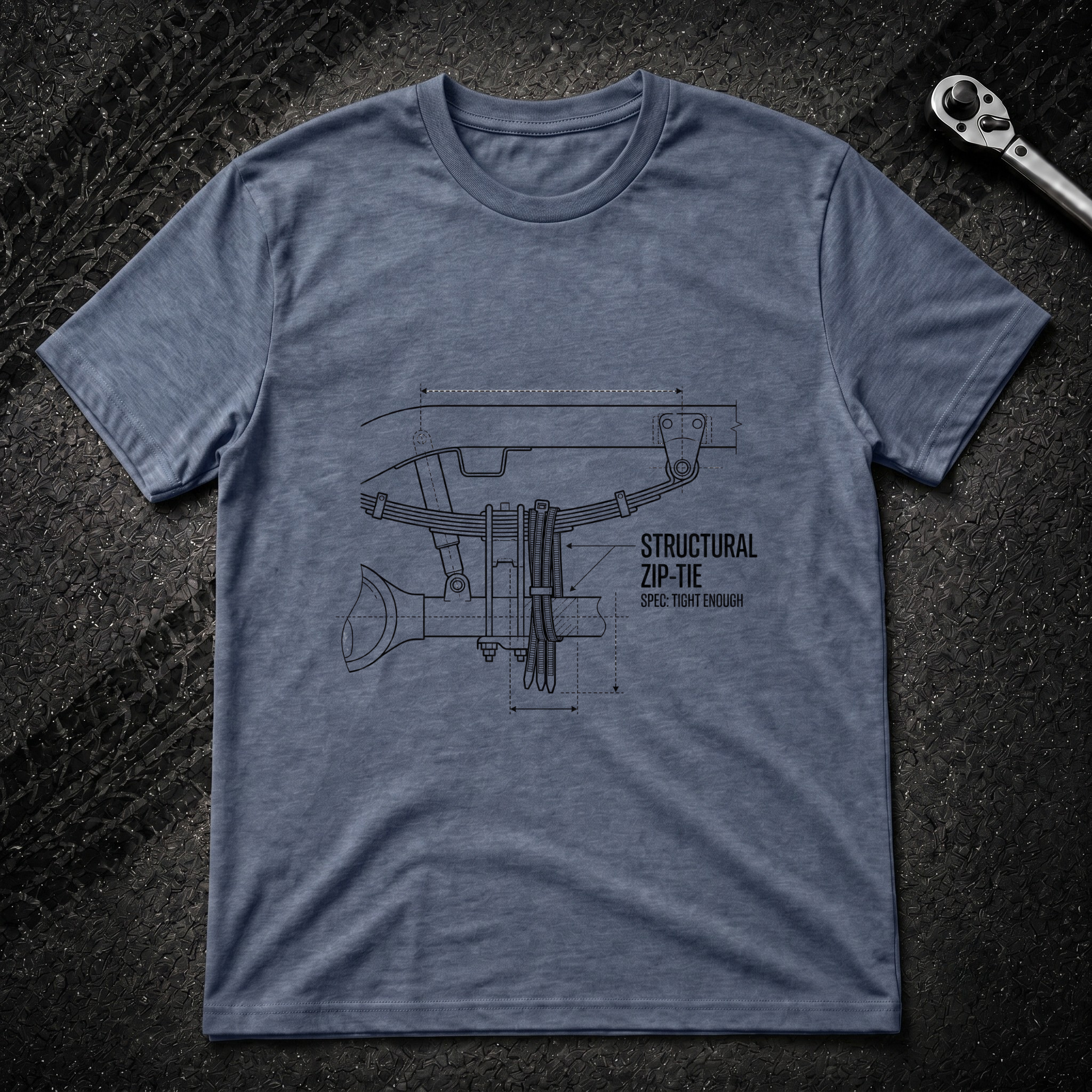 Structural Zip-tie T-Shirt