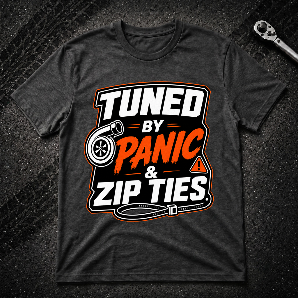 Tuned By Panic & Zip Ties T-Shirt