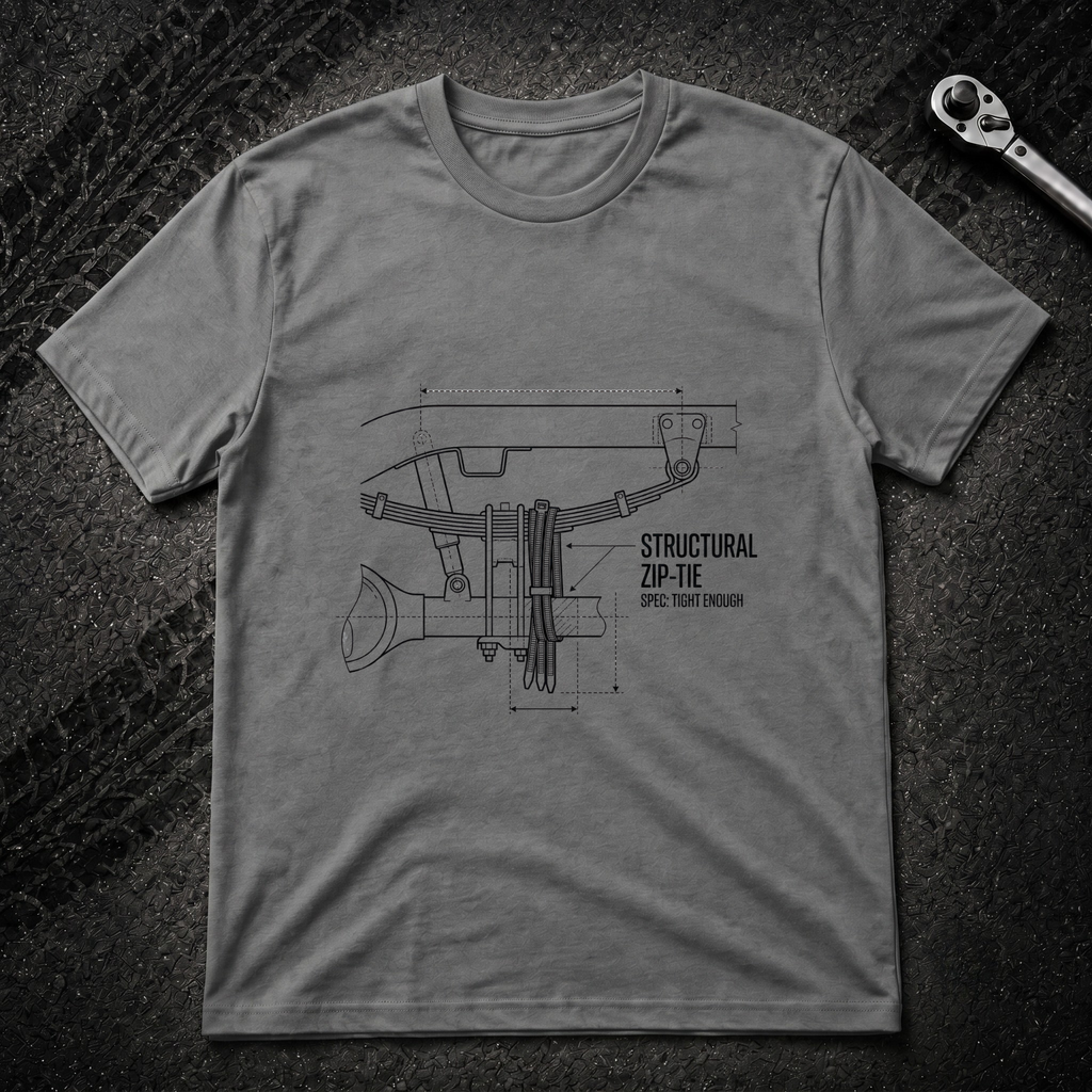 Structural Zip-tie T-Shirt