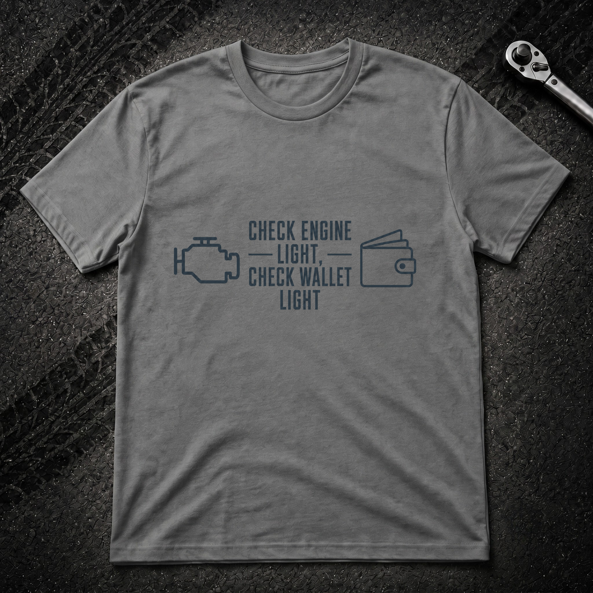 Check Wallet Light T-Shirt