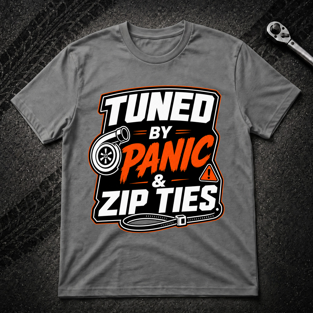 Tuned By Panic & Zip Ties T-Shirt