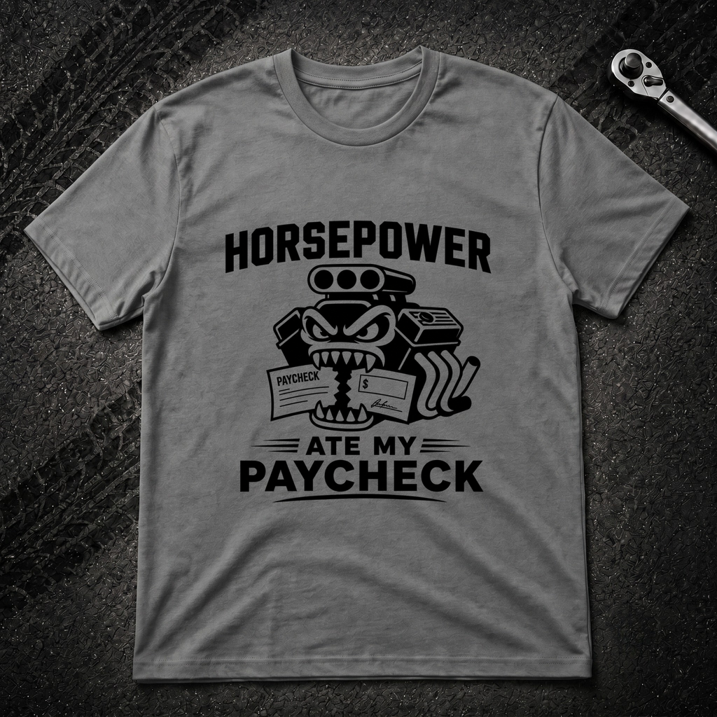 Horse Power Ate My Paycheck T-Shirt