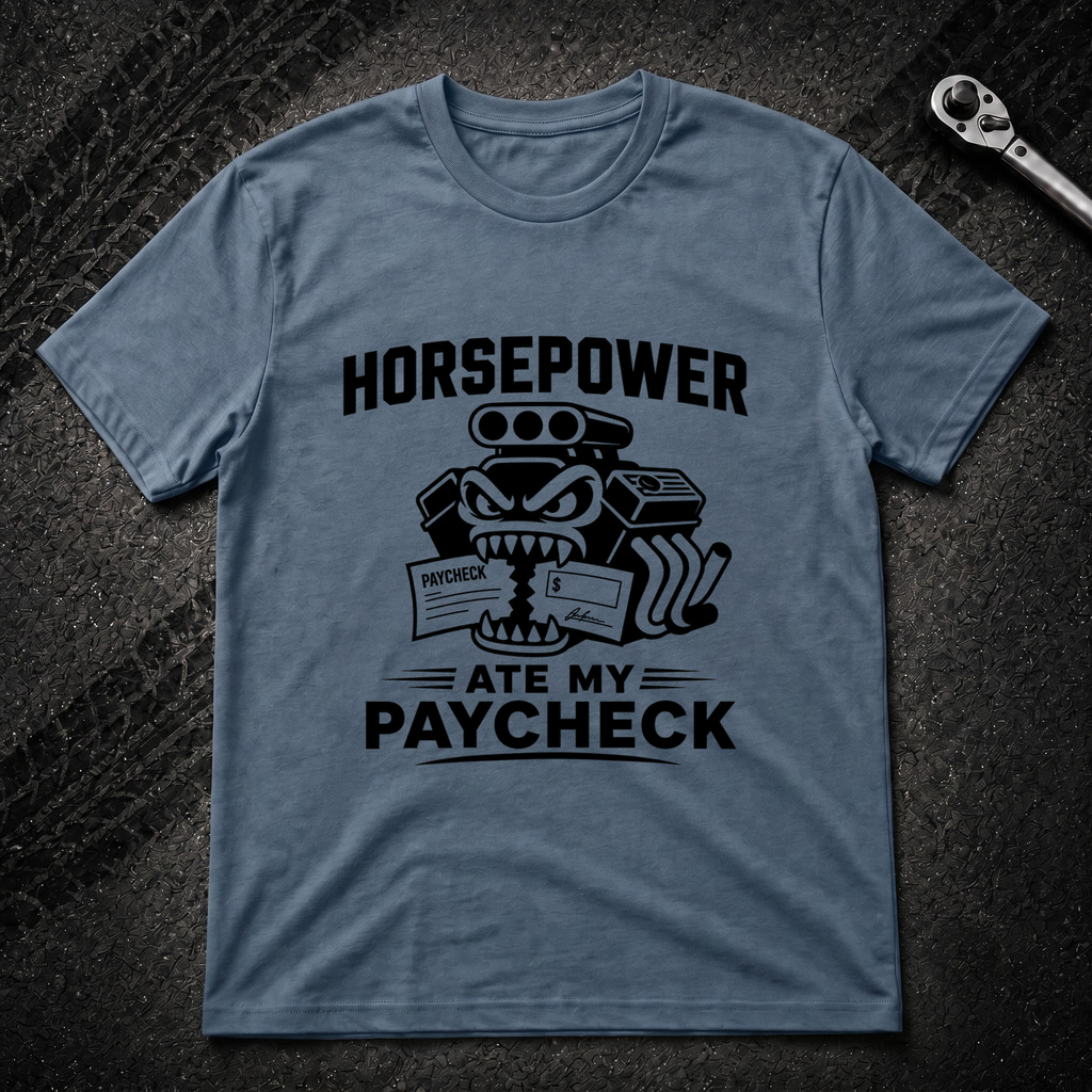 Horse Power Ate My Paycheck T-Shirt