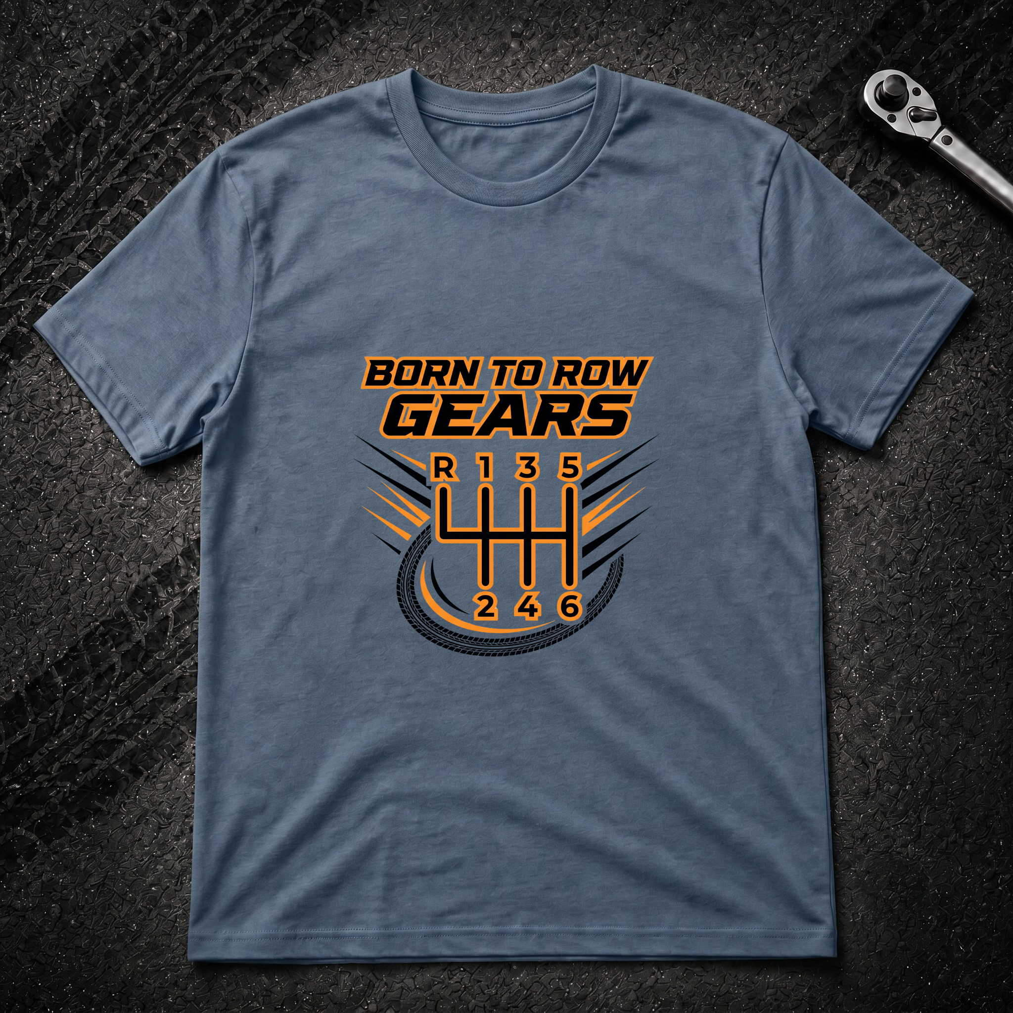Born To Row Gears T-Shirt