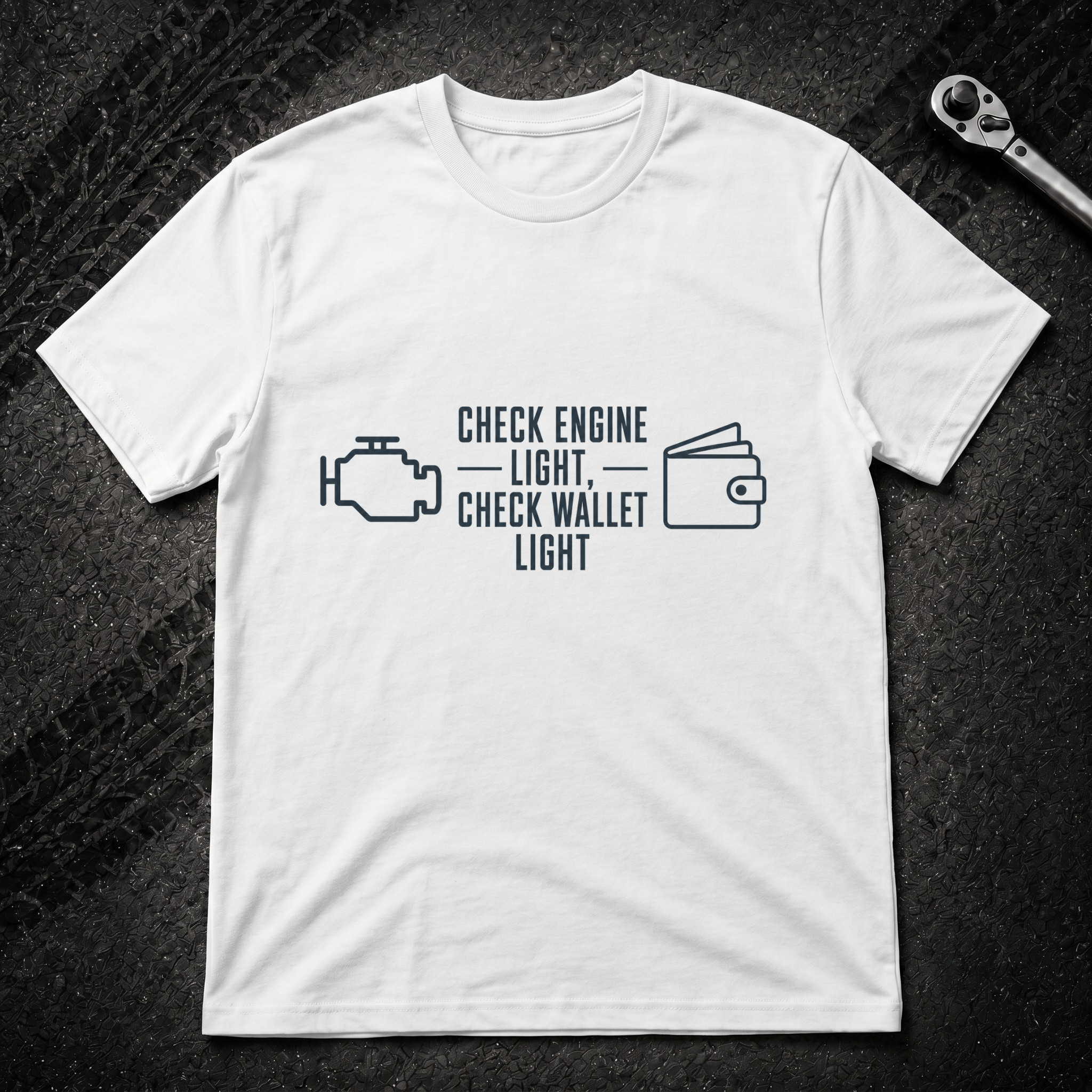 Check Wallet Light T-Shirt