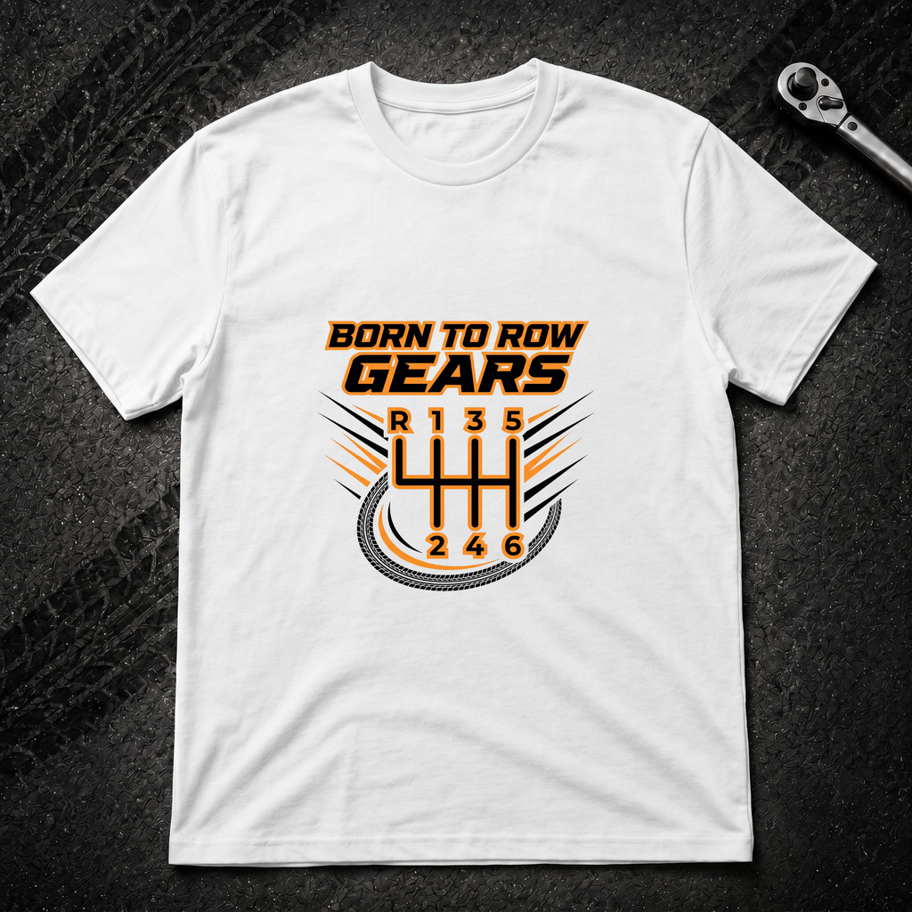 Born To Row Gears T-Shirt