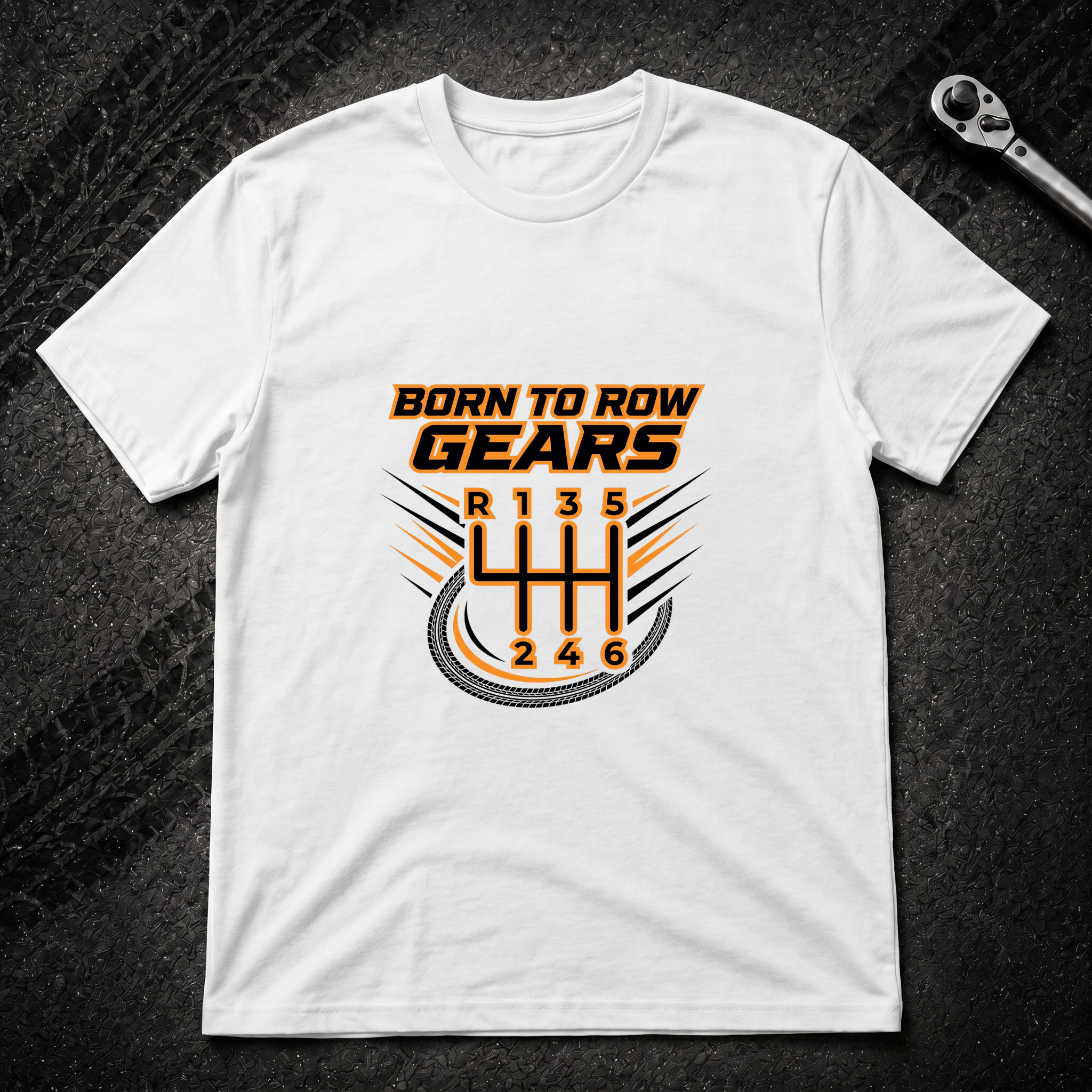 Born To Row Gears T-Shirt
