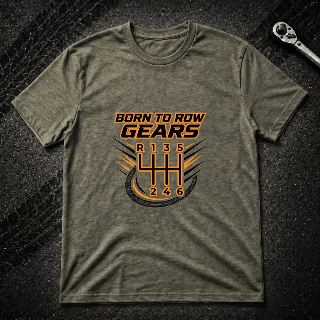 Born To Row Gears T-Shirt