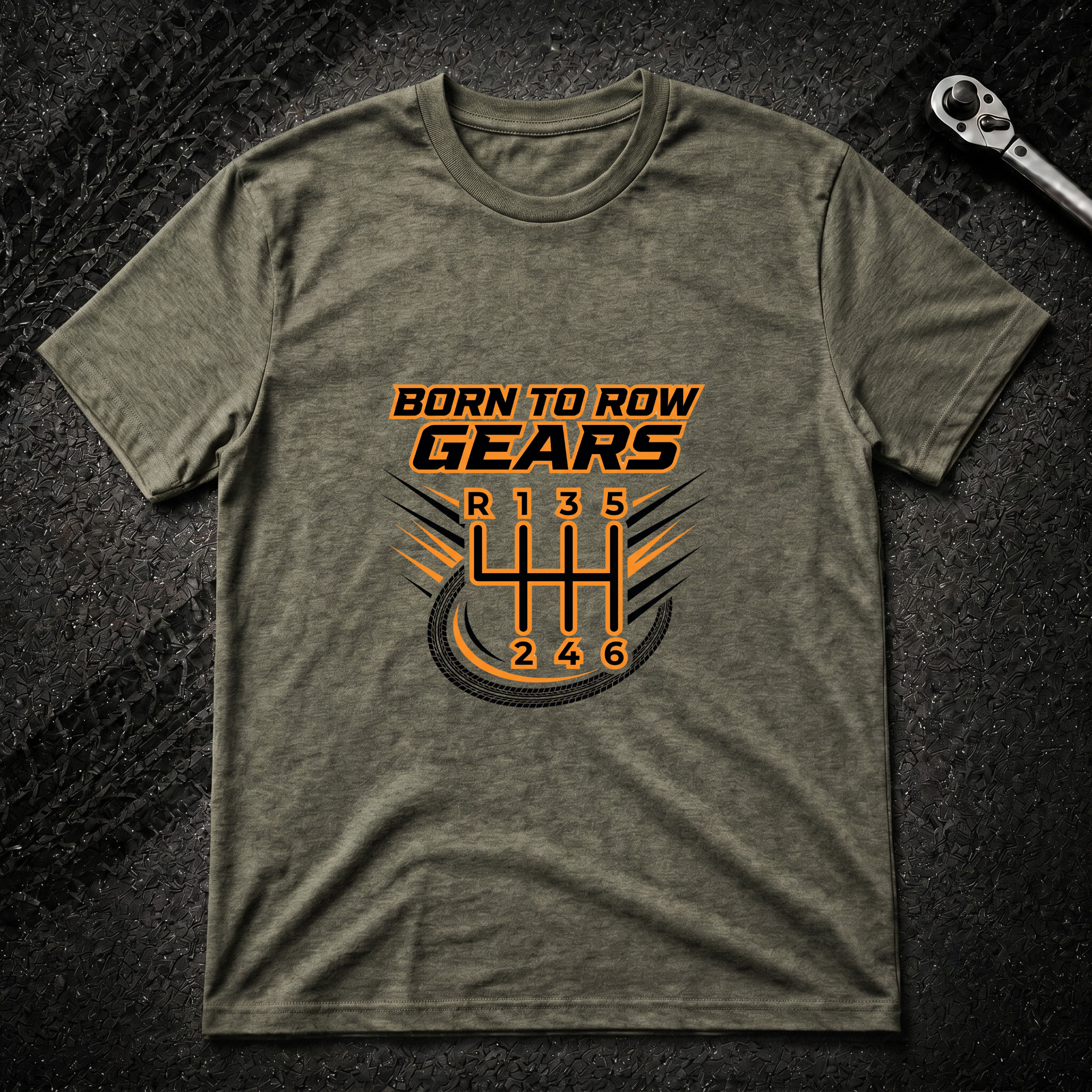 Born To Row Gears T-Shirt